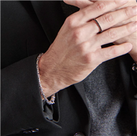 Bracciale Albert M. in Argento WSOX00438S-19CM - WSOX00438S-19CM